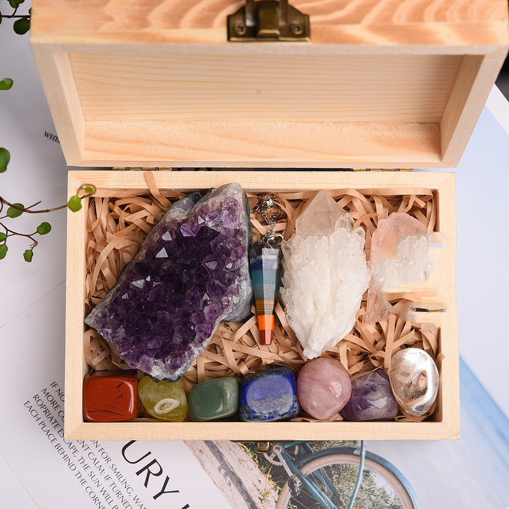 Amethyst Chakra Crystal Gift Box