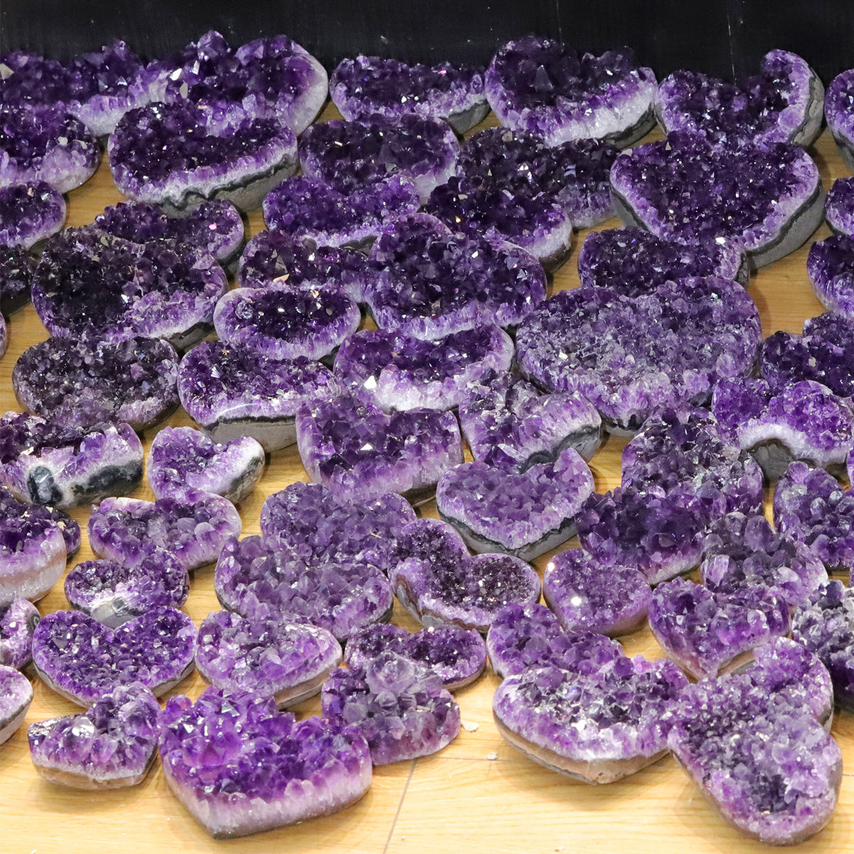 Amethyst Cluster Heart-shaped (200g, 400g, 1kg)