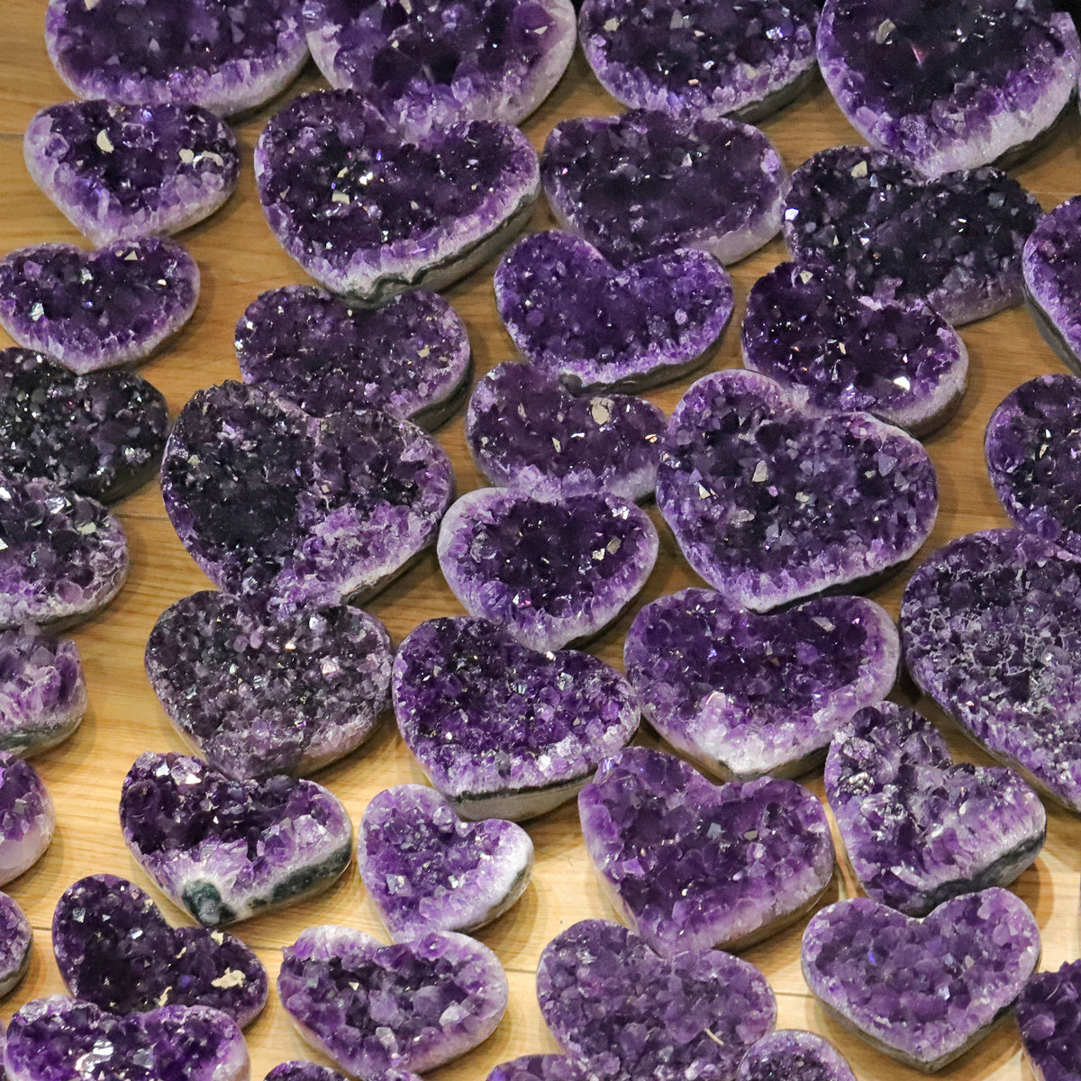 Amethyst Cluster Heart-shaped (200g, 400g, 1kg)